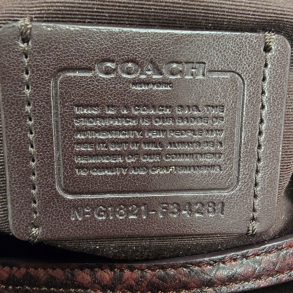 Coach Mini Emma Satchel with Python Accents - Picture 5 of 5